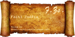 Feitl Zsófia névjegykártya